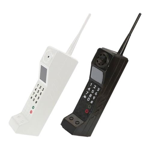 Teléfonos antiguos para sala con diseño retro compacto de hierro en pack de 2