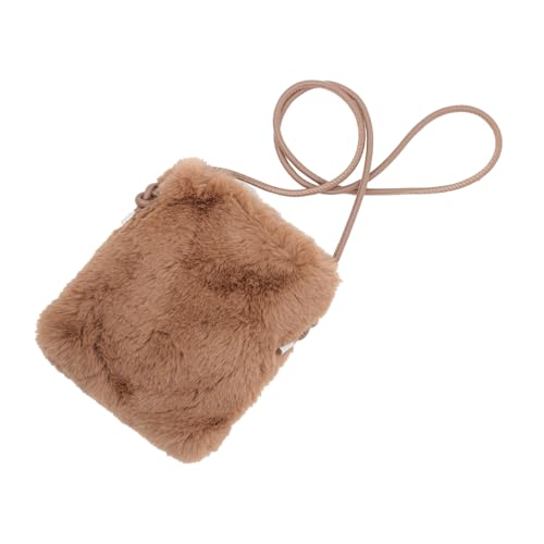 Pochette téléphone portable paquet bandoulière femme peluche