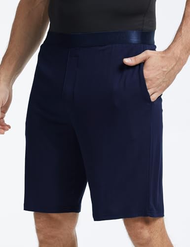 GYS Men's Pajama Shorts Soft Lightweight Bamboo Viscose Mens Comfy Sleepwear Bottoms with Pockets3