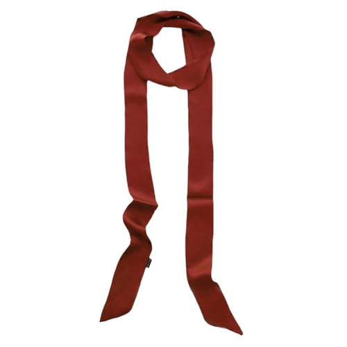 Satin Belt Long Red Neckerchief Skinny Scarf Necktie Satin Ribbon Belt Bag Handle Scarf Choker Neck Handbag Scarf Tie Sash Belt Wedding