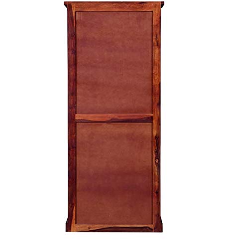 Image of Sheesham Wood Bar Cabinet - Already Assembled - Rack for Hard and Soft Drinks - Solid Sheesham Wood Bar Cabinets for Living Room | Wine Wisky Scotch All Type Drinks - Natural Finish
