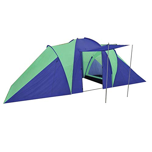 lahomia - Tienda instantnea de camping Pop-Up impermeable y resistente, tienda de camping para 6 personas, azul marino/verde