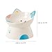 BESPORTBLE Elevated Ceramic Cat Bowl for Comfortable Feeding High Base Design for Better Digestion and Easy Use Cute Cat Bowl for Snacks and Water Stylish and Stable Pet Dish