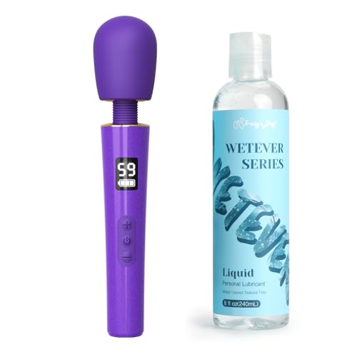 Tracy's Dog Hammer Lite Wand Vibrator Massager, Mini Vibrating Wand for Clitoral Stimulation, Travel-Friendly Adult Toys, Neon Purple