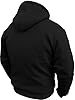 BLACK SPEED MAX MENS FLEECE HOODIE REMOVABLE ARMOUR MOTORBIKE MOTORCYCLE JACKET (6XL) #1
