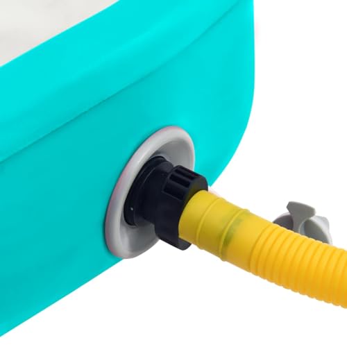 vidaXL Gymnastikmatte Aufblasbar mit Pumpe 500x100x20cm Türkis - 7