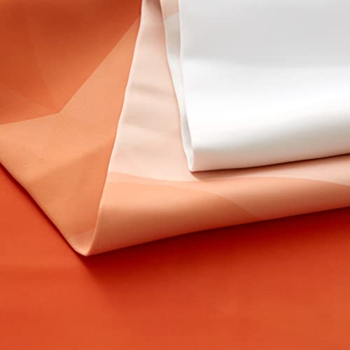 Ombre Orange Room Darkening Curtains 2 Panels 52" X 96" Gradient Orange Windows Drapes Abstract Curtain With Grommets Top For Bedroom Living Room Home Decor #TOP6