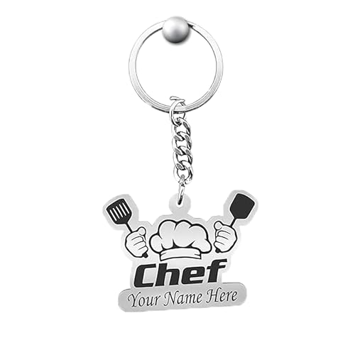 Image of SAVRI Personalized Keychain with Customized Name Engraving | Stainless Steel Round Professional Keychain