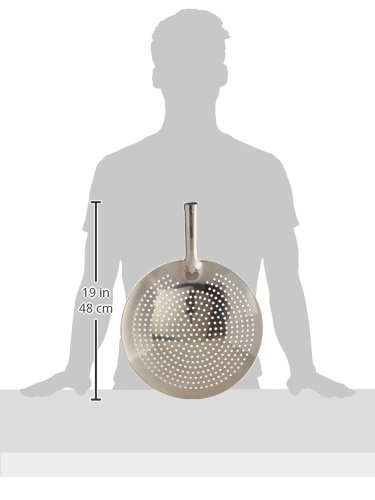 Winco Stainless Steel Round Skimmer, 12-Inch, Medium #TOP2