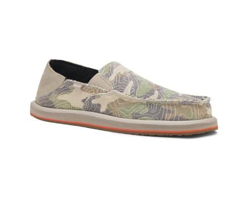 Image of Sanuk Mens Donny Loafers for Men | Mens Shoes | Slip On Shoes for Men | Men's Slip-on Loafers | Memory Foam Footbed