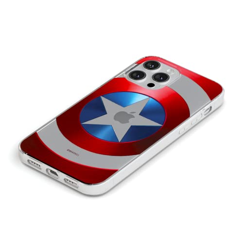 Ert Group Mobile Phone Case For Iphone 13 Pro Max Original And Officially Licensed Marvel Pattern Captain America 025 Optimally Adapted To The Shape Of The Mobile Phone, Partially Transparent #TOP3