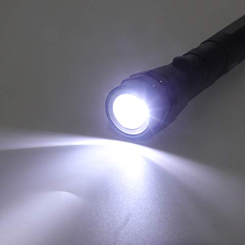 KIMILAR Telescoping Magnetic Pickup Tool, Telescoping Flexible Extensible 3 LED Flashlight, 5 Pound Magnet Telescopic Extending Torch Pick Up Tool (Max Length 22 Inch), 4 x LR44 Batteries Included - Thumbnail 6