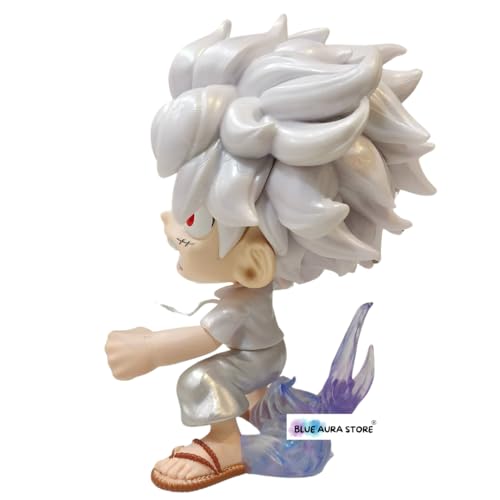 Image of Blue Aura Monkey D Luffy Gear 5 Action Figure Height -15cm Heavy Figure Multicolour PVC | Luffy AI Version