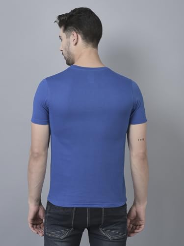 Image of Dollar Cotton Rich Fabric Solid Men's T-Shirt | Chest Logo Branding | Wide Array of Attractive Colours