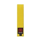 MOOTO Taekwondo Color Belts Single Wrap(Width 4cm) 8 Colors TKD MMA Martial Arts Hapkido Karate (Yellow, 1. Length(160cm or 63.0 inch))