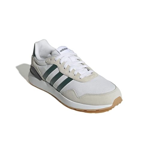 adidas Herren Run 60S 4.0 Shoes, FTWR White/Collegiate Green/Grey One, 46 EU – Ansicht 3