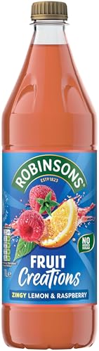 Robinsons Fruit Creations Real Fruit Squash Lemon and Raspberry 1L Bottle (Pack of 1)