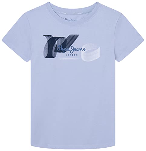 Pepe Jeans Benjamin Camiseta, Azul (Bleach Blue), 10 Years para Niños