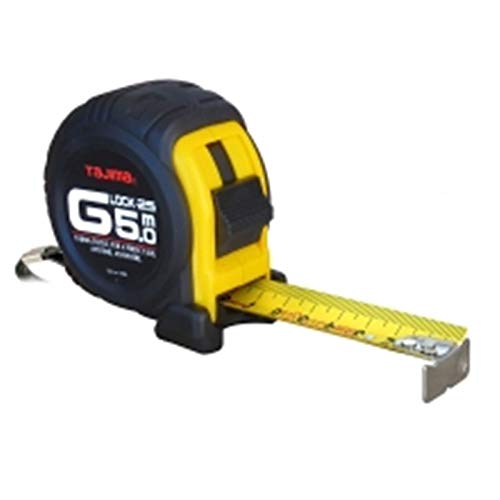 Tajima G6P30My G-Lock Measuring Tape, Black/Yellow, 3 M X 16 Mm #TOP3