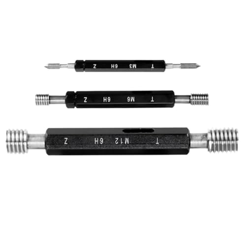 1 Pcs High Precision Thread Plug Gauge M2M3M4M5M6M8M10 Metric 6H Steel Double End Hex Handle Gage (M10x1 6H) miniatura 1