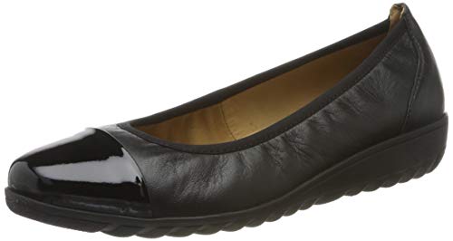 CAPRICE Damen FABY Geschlossene Ballerinas, Schwarz (Black Nappa CO 26), 40 EU