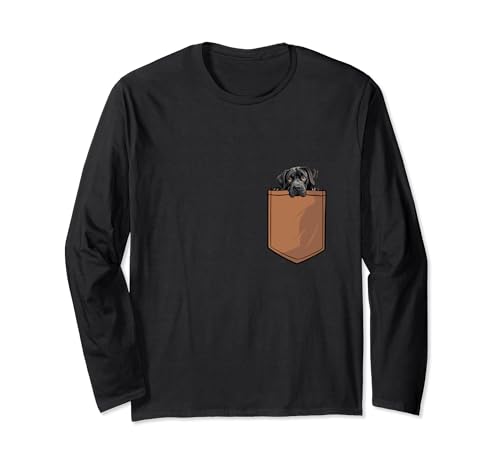 Divertente cane Corso Cane In Tasca Design Cane Corso Lovers Maglia a Manica