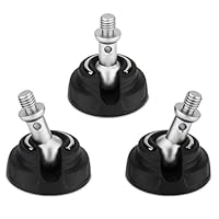 Stativ-Gummifüße mit 3/8-Zoll-Schraube, universelles Anti-Rutsch-Gewinde, große Stativfüße für 3/8-Zoll-Schraubenlöcher, Breite 50 mm, 3 Stück