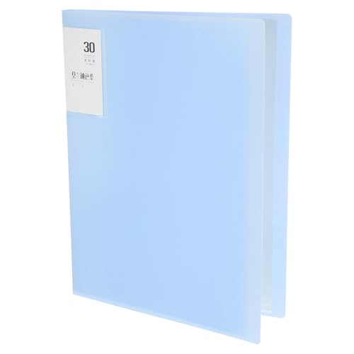 Carpeta A4 azul con fundas de plástico PP para organizar partituras