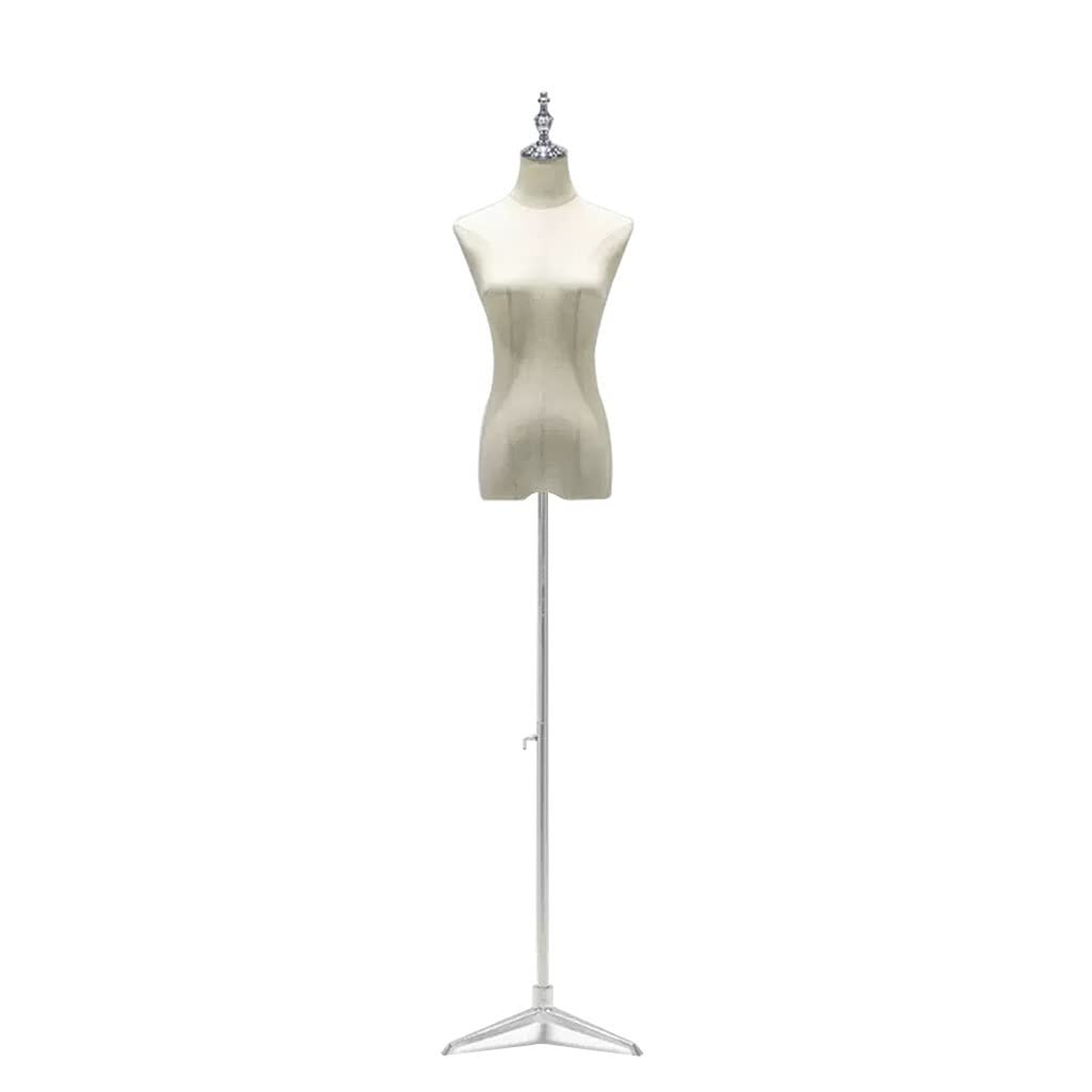 ITOSUI Adjustable Female Mannequin Torso with Detachable Head & Arms - Medium Size, Perfect for Sewing, Dressmaking, Jewelry Display, Tailors & Retailers - Stylish Cover Design