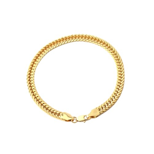 Bijoux bracelets à maillons en cuivre tendance pour homme et femme style chaîne