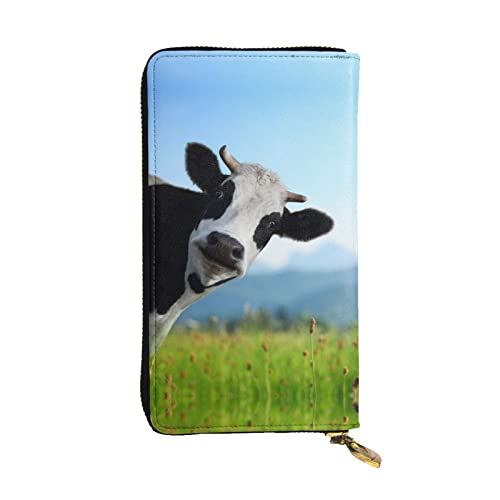 Portefeuille en cuir cute pig pour homme et femme avec porte-cartes intégré
