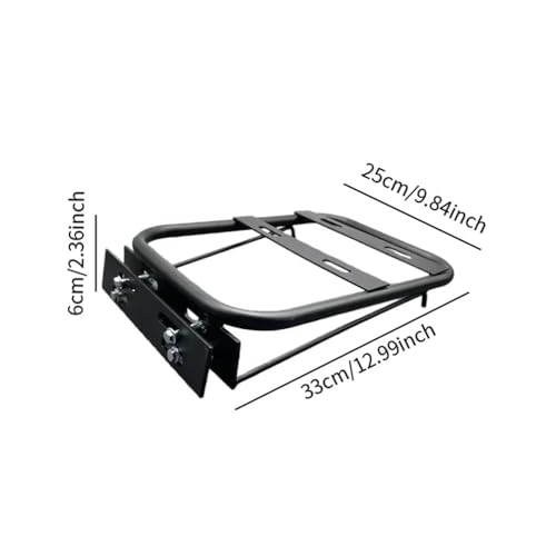 Porte-bagages arrière moto et vélo électrique avec support d'extension robuste pour boîte - 7