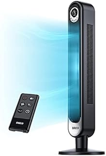 Dreo Tower Fan with Remote, 42 Inch Oscillating Bladeless Fan with 6 Speeds