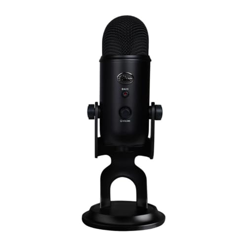 Logitech Creators Blue Yeti USB Microphone for PC, Mac, Gaming, Recording, Streaming, Podcasting, Studio and Computer Condenser Mic with Blue VO!CE effects, 4 Pickup Patterns, Plug and Play - Blackout - Image 5