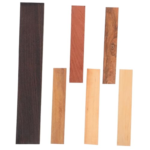 WOONEKY 6pcs DIY Garden Bench Slats Replacement Wood Planks Textured Wood Boards