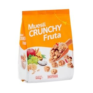 Muesli Crunchy Hacendado con fruta Paquete 500 g Pack 2
