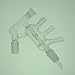 Proglass Glass Distillation Head, Short Path with 14/20 Joint, with a 10/18 Joint to Accept Thermometer