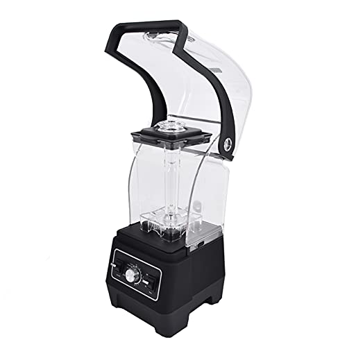 Professional Countertop Blender, 1800W 1.6L Multifunction Soundproof Quiet Blender, 4 Function 10 Gears Juicer Food Processor Milk Shake Machine Ice Crusher for Kitchen Commercial(EU)