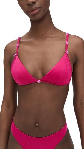 PERFECT FIT SATIN BIKINI TOP BY GOOD AMERICAN