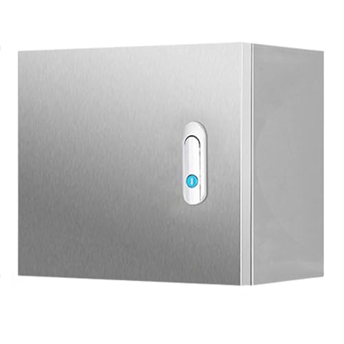 Boîte de jonction électrique extérieure en acier inoxydable avec clé 30x15x25 cm
