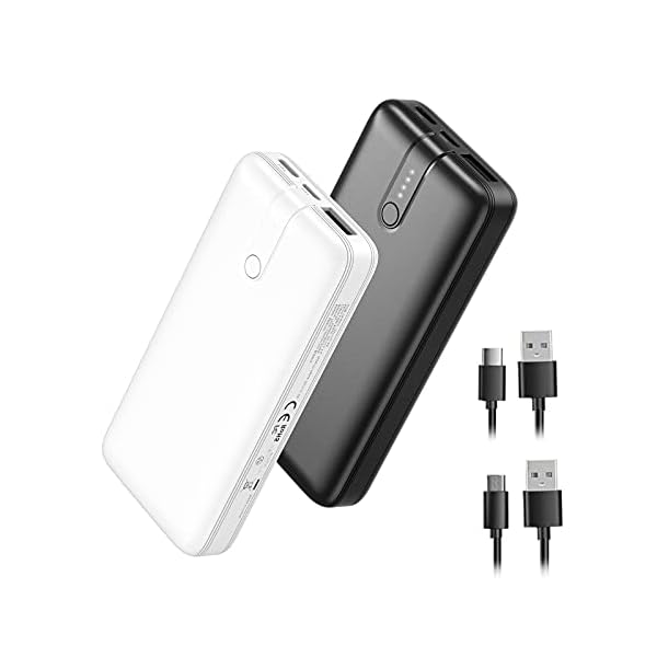 10000mAh-Portable-Charger-2-Pack-Power-Bank-Fast-Charging-External-Battery-Pack-with-USB-C-Dual-Input-Cell-Phone-Charger-Battery-Bank-for-iPhone12-Samsung-S10-LG-Google-AirPod BABAKA 10000mAh Portable Charger 2-Pack Power Bank, Fast Charging External Battery Pack with USB-C Dual Input, Cell Phone Charger Battery Bank for iPhone12 Samsung S10 LG Google AirPod