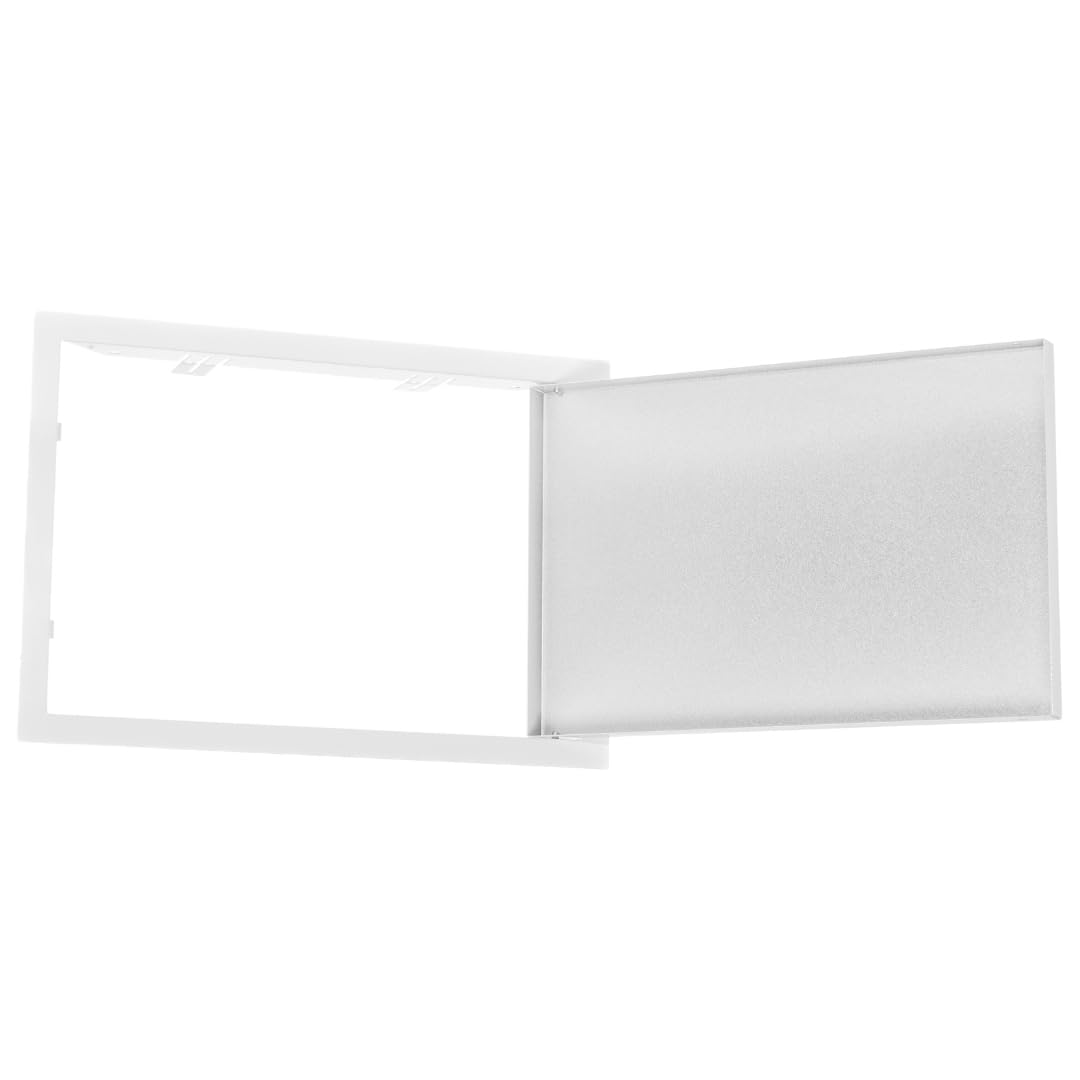 Metall Revisionsklappe 20x30 cm - Serviceklappe zur Inspektion und Abdeckung - 200x300mm Revisionstür - Inspektionstür Zugangstür Wartungsklappe - Stahl Verzinkt Weiß