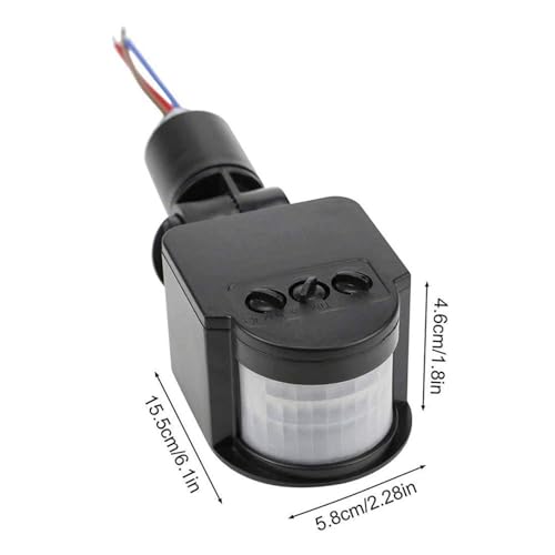 Extérieur PIR DC 12V Infrarouge automatique PIR Commutateur de détecteur de mouvement pour LED Lumière d'inondation