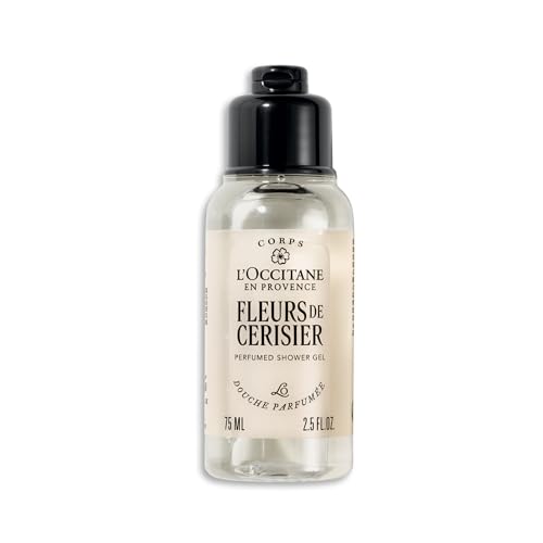 L'OCCITANE - Gel de Ducha Fleurs de Cerisier (Flores de Cerezo) - 75 ml - Notas afrutadas, florales y almizcladas - Fabricado en Francia