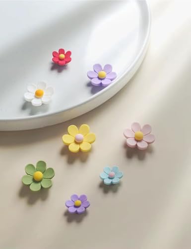 Image of 15 Pc Flower Fridge Magnets for Refrigerator | Cute & Stylish Kitchen Decor Magnets | Decorative Magnetic Hold for Notes & Photos
