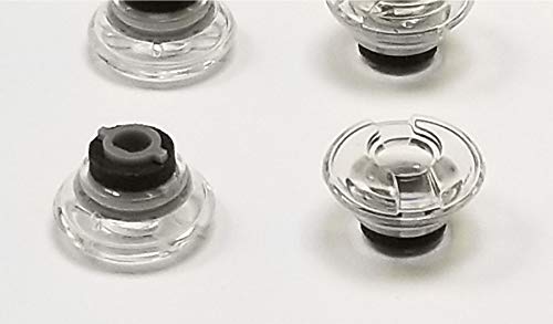 6 pcs Gel Auricular Medianos Clear Compatible PLT Voyager miniatura 4