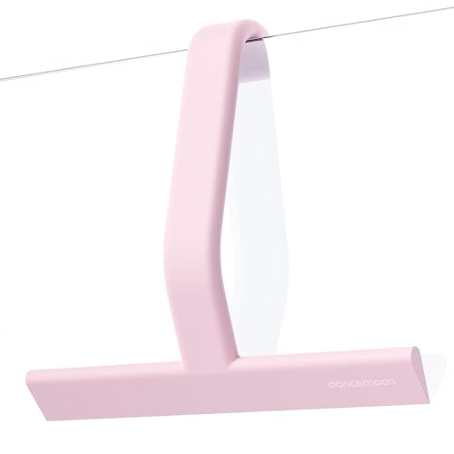 dancemoon JustHang Duschabzieher für Duschglastür, einteiliges Silikon mit integriertem Haken, 25 cm, Rosa