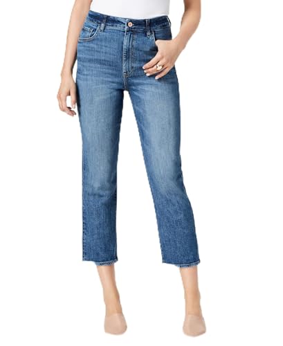 Mia High Rise Cropped Straight Leg Jeans Lyon 28