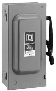 Schneider Electric / Square D D321N General Duty Fusible Safety Switch 30 Amp, 240 VAC, 3 Pole,