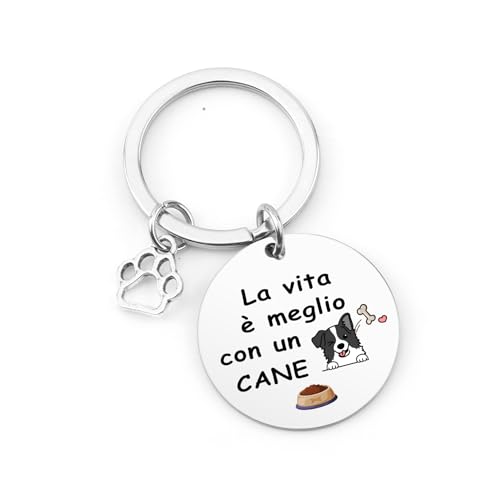 Kolovki Regalo Cane - Regalo Cane Compleanno Natale,Regali per Gli Amanti Dei Cani, Regalo per Gli Amanti Degli Animali,Portachiavi Personalizzato,Regali per Animali Domestici, Mamma,Amica,Nonna,Tata
